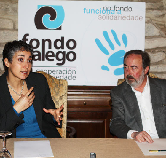 Hermínia Ribeiro e Alfredo Novoa presentaron o proxecto europeo.