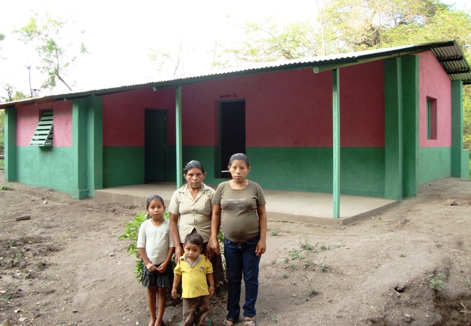 A familia de Belkys Elisabeth foi unha das beneficiarias do proxecto en Nicaragua.