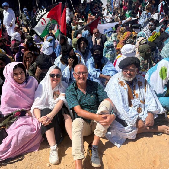 O presidente e a coordinadora do Fondo Galego asistiron ao desfile conmemorativo.